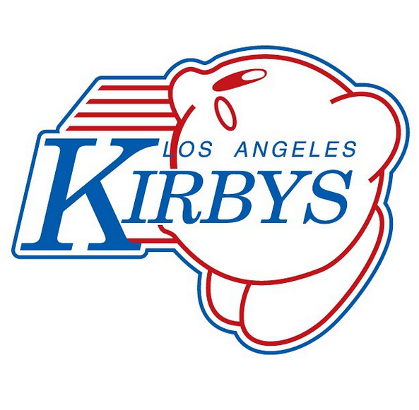 LA Kirbys logo iron on transfers